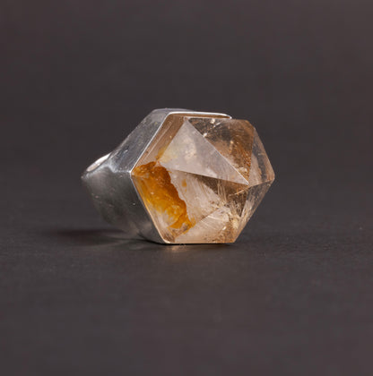 Anello Quarzo Colonna