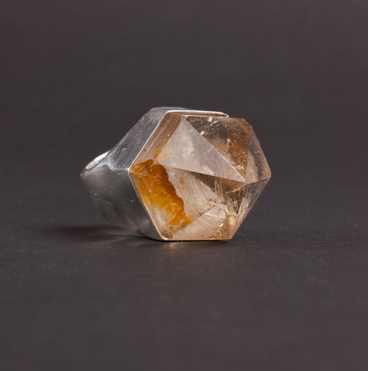 Anello Quarzo Colonna