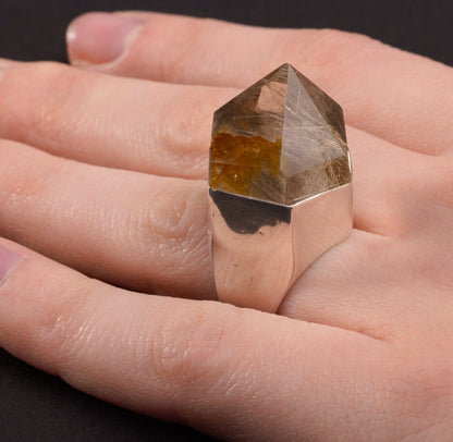 Anello Quarzo Colonna