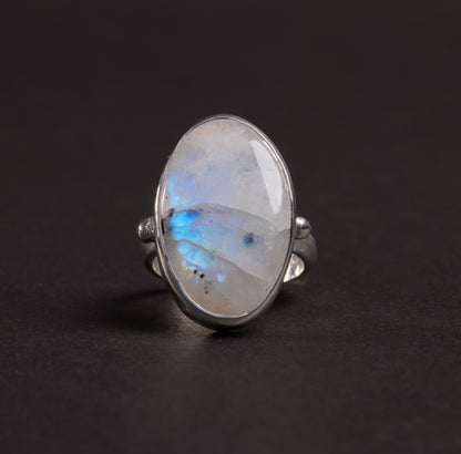 anello Labradorite tormalinata