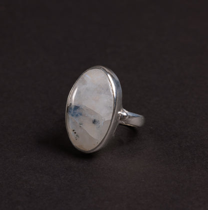 anello Labradorite tormalinata