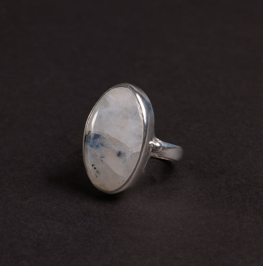 anello Labradorite tormalinata