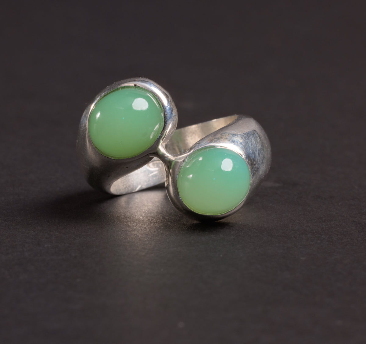 anello Crisoprasio double